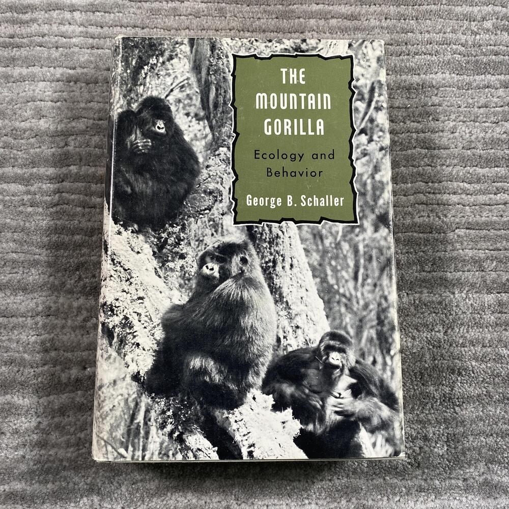 Vintage 1963 The Mountain Gorilla George B Schaller HC Wildlife Ecology Book